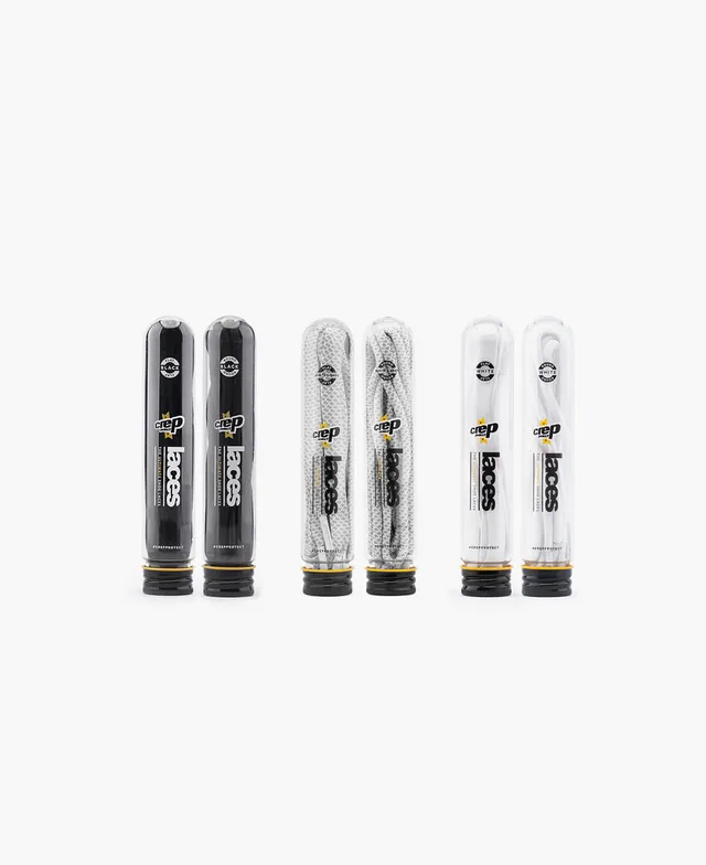 Crep Protect Pre-Treated Laces Schnürsenkel White Flat