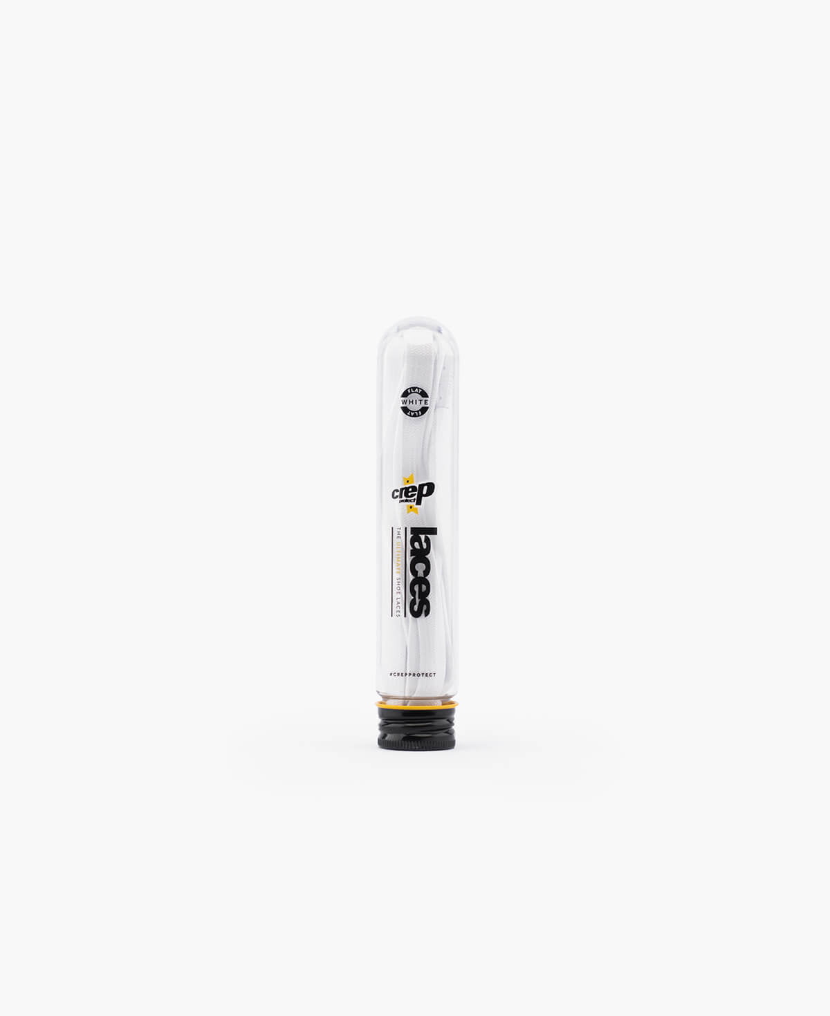 Crep Protect Pre-Treated Laces Schnürsenkel White Flat