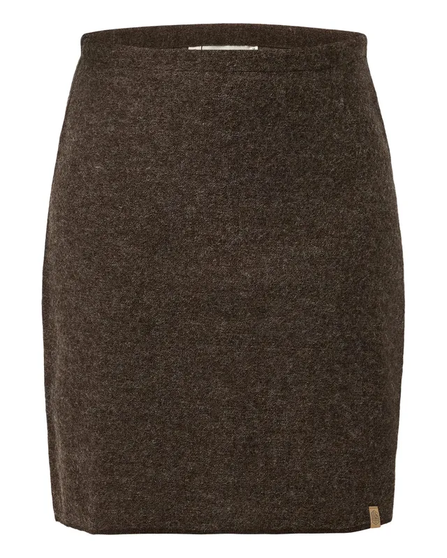 Ivanhoe GY Vegby Wollrock Chocolate Damen Filzwolle