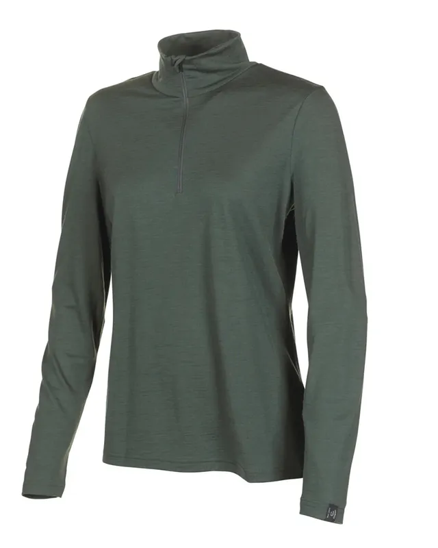 Ivanhoe Underwool Stella Half Zip Merino-Oberteil Rifle Green 36-46