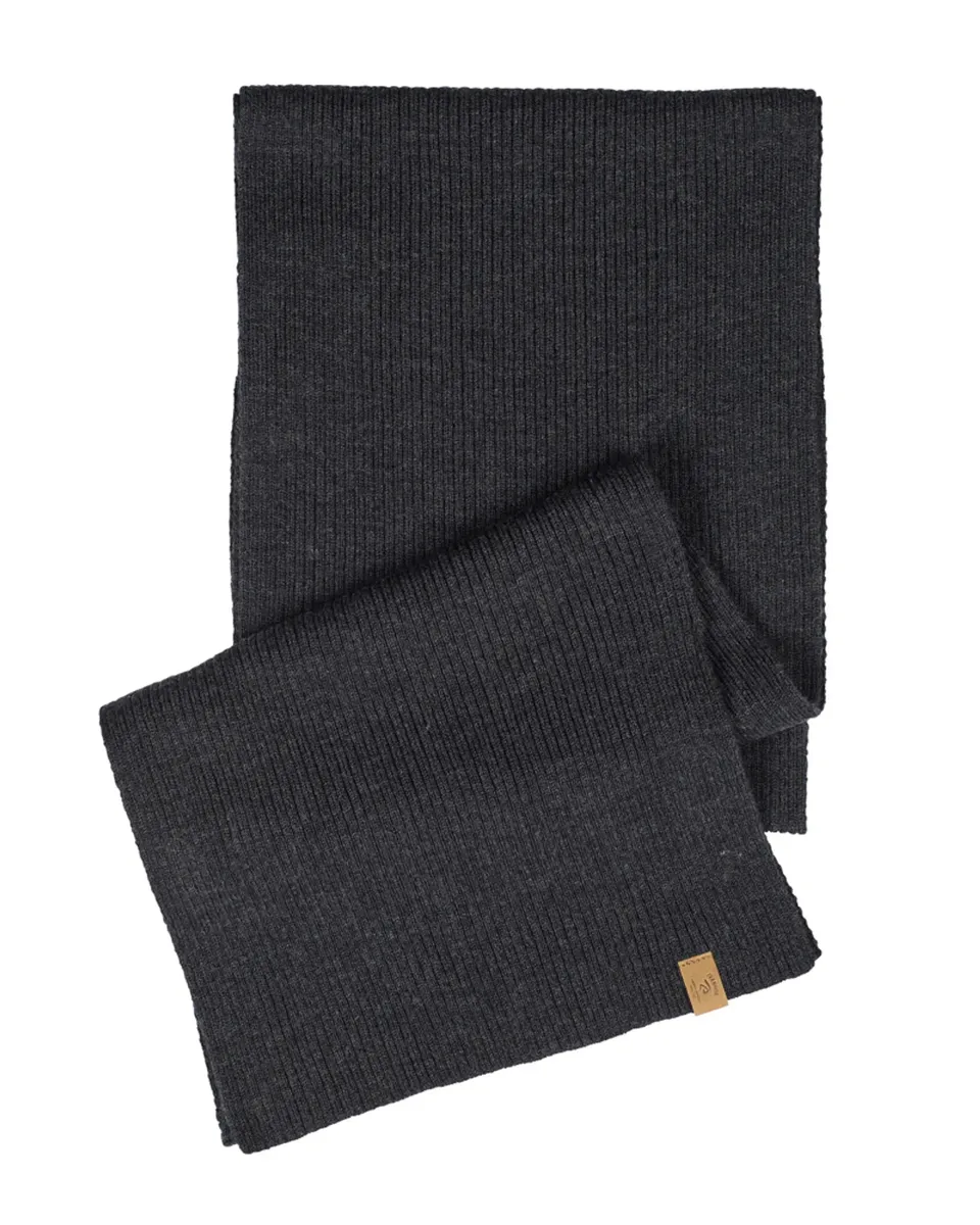 Ivanhoe Gelu Scarf Schal Graphite Marl Merinowolle