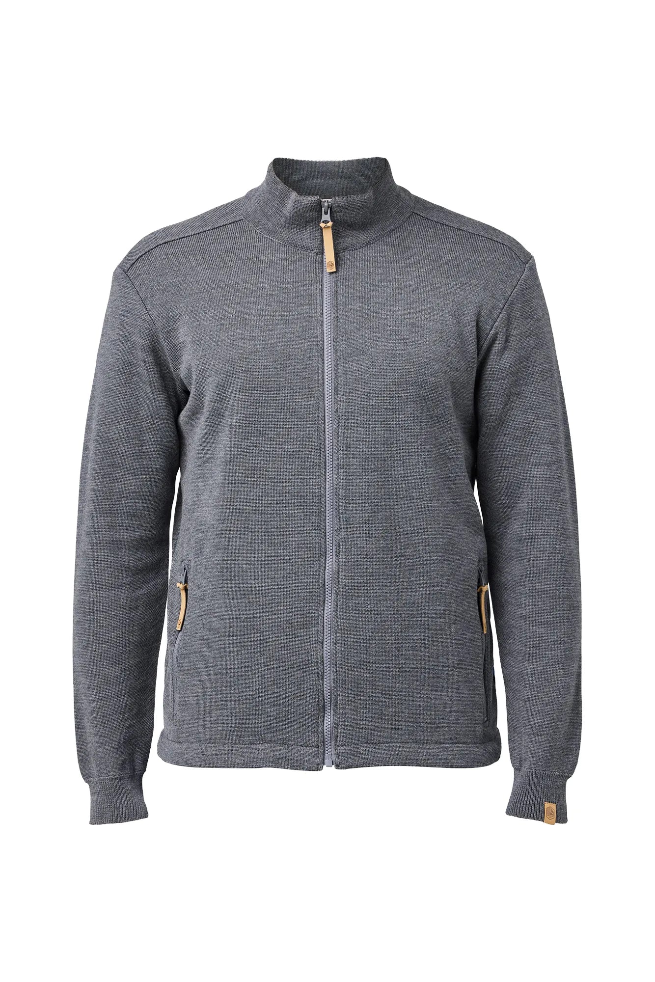 Ivanhoe Ziptröjor Helmer Full Zip Strickjacke Grau 100% Merino