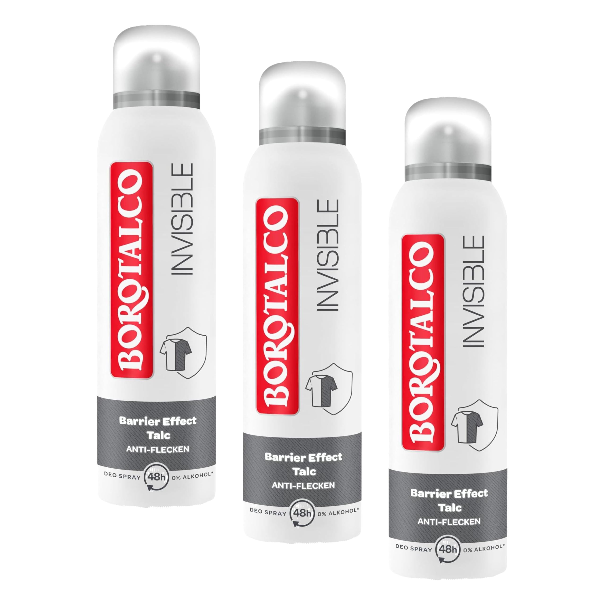 Borotalco Invisible Deospray 150 ml 1er Pack 0% Alkohol