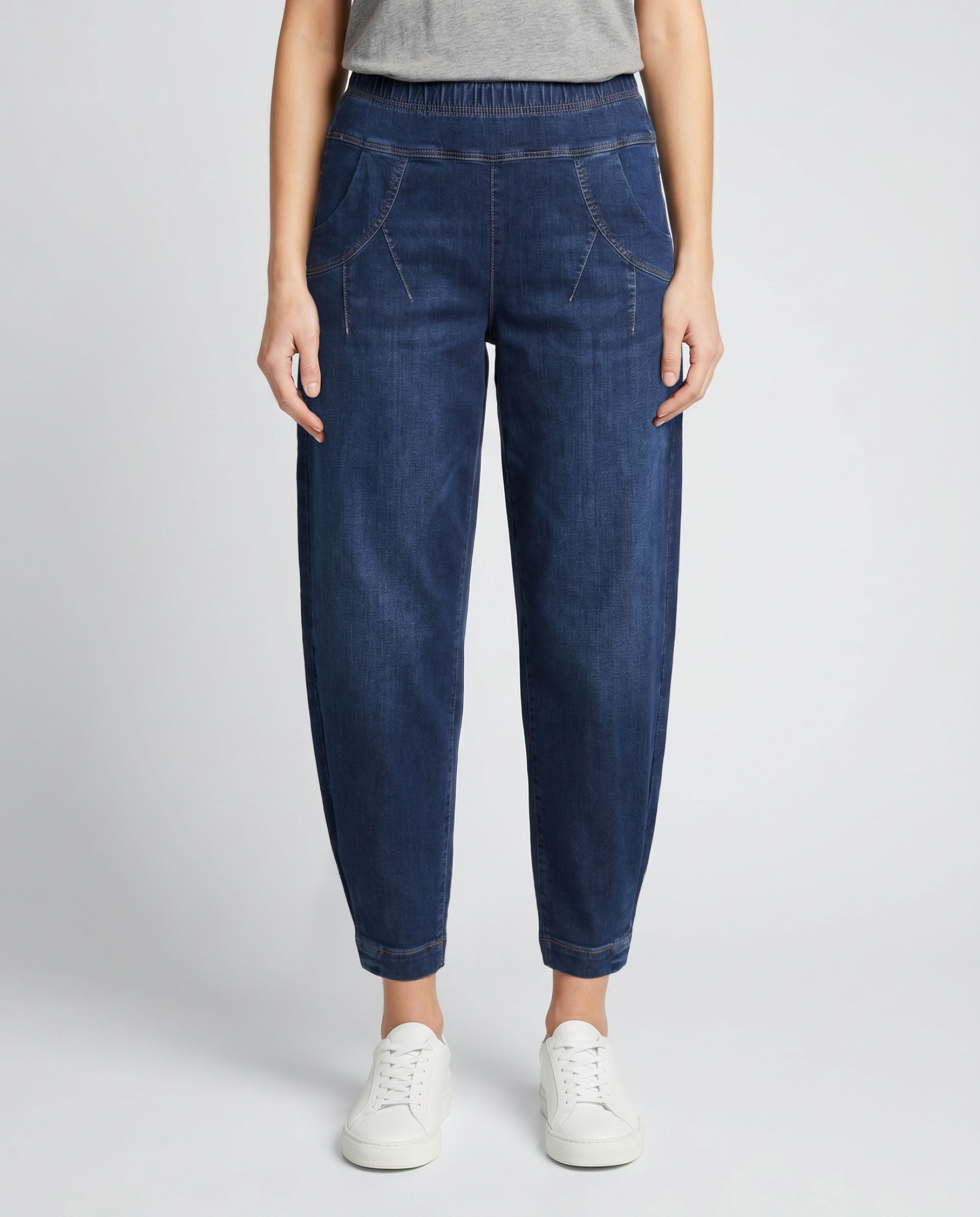 Stehmann Rachell O-Shape Hose fjord navy 7/8 Denim