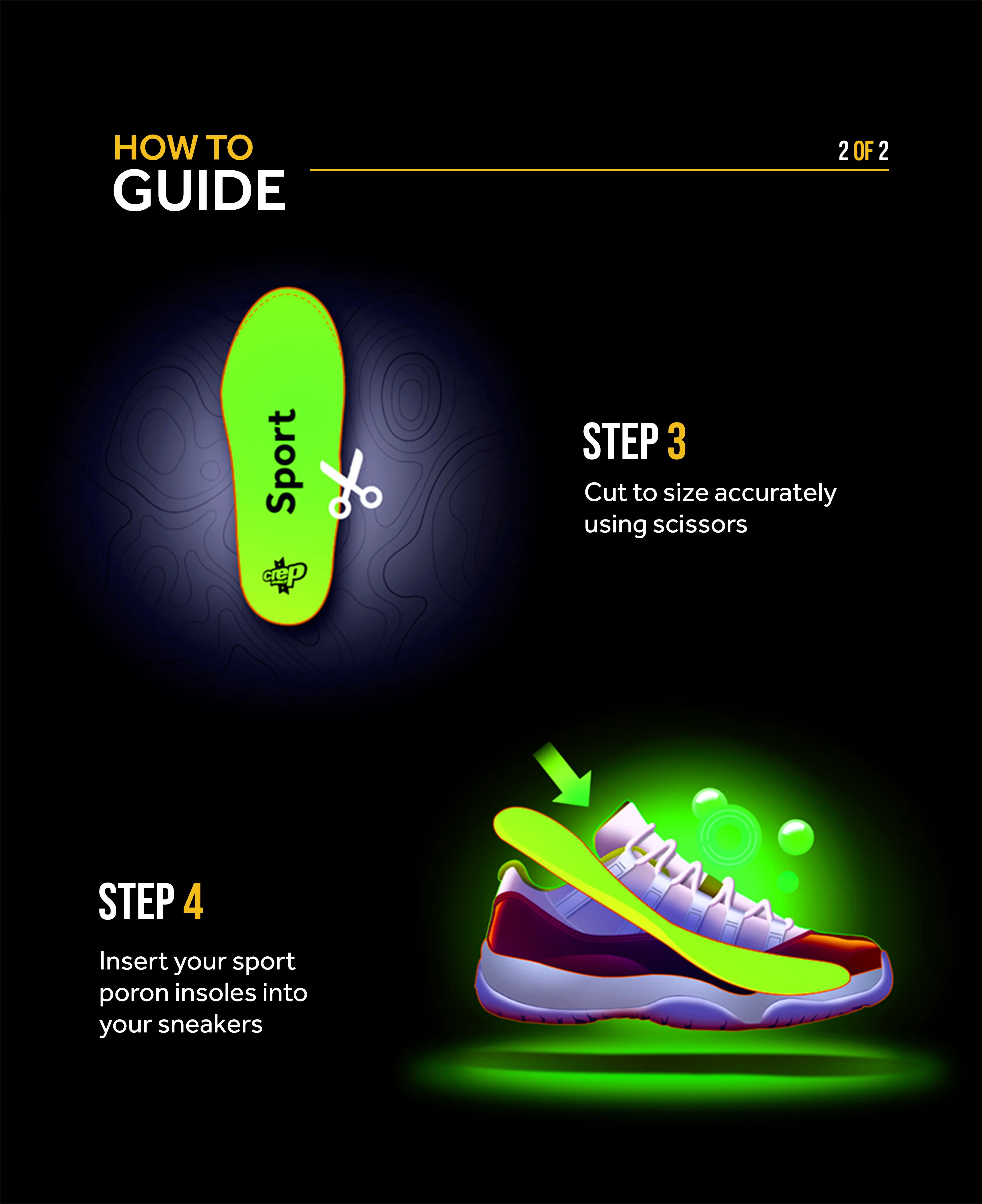 Crep Protect Sport Insoles Sneaker-Einlegesohlen Dämpfung