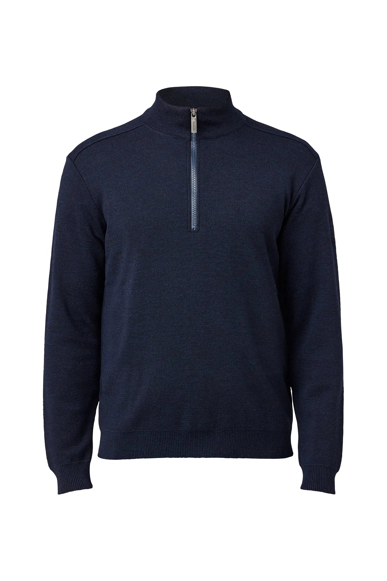Ivanhoe Ruben Half Zip Merinopullover Navy 100% Merino