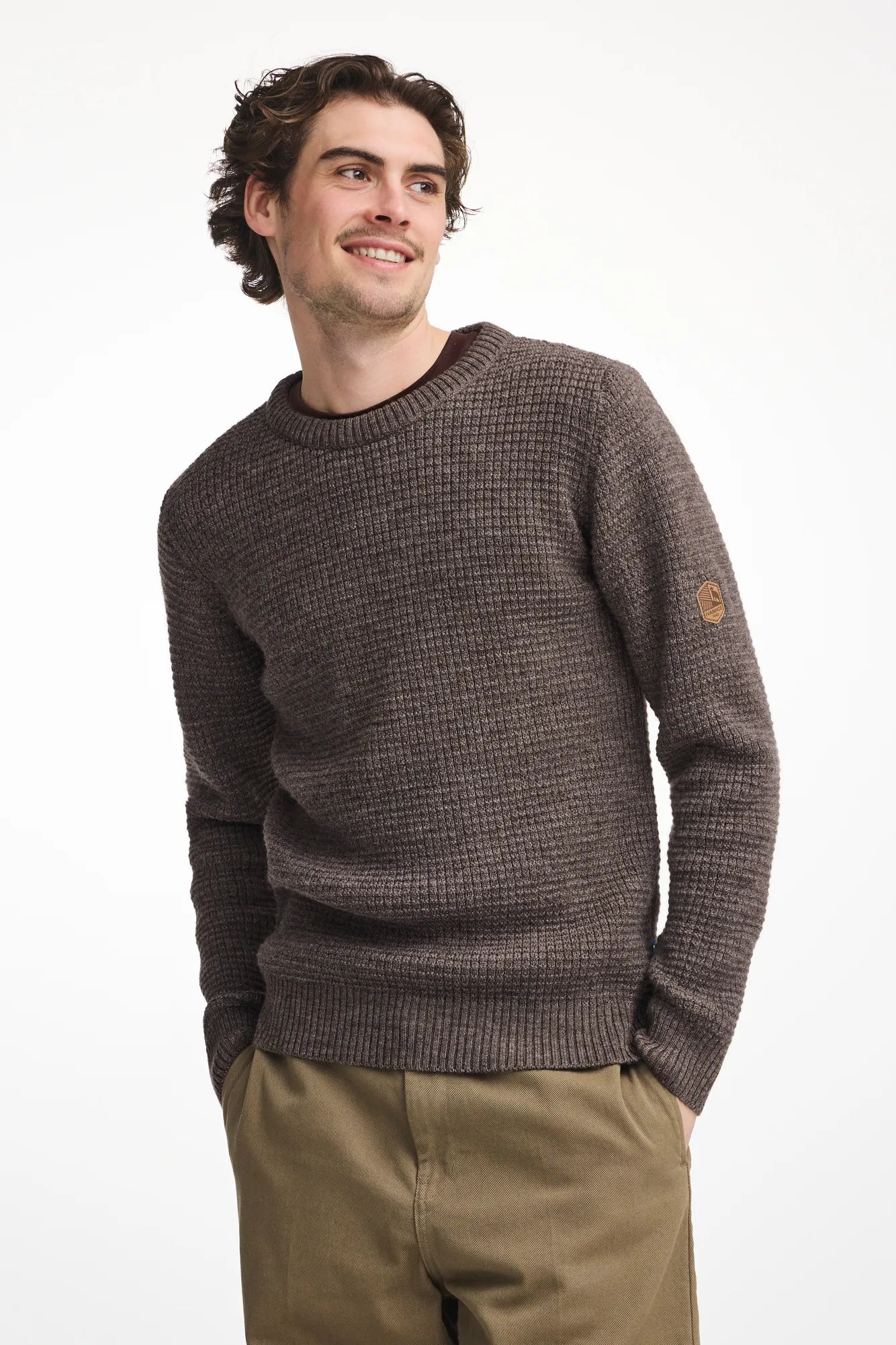 Ivanhoe NLS Petal Male Wollpullover Nutmeg S 100% Wolle