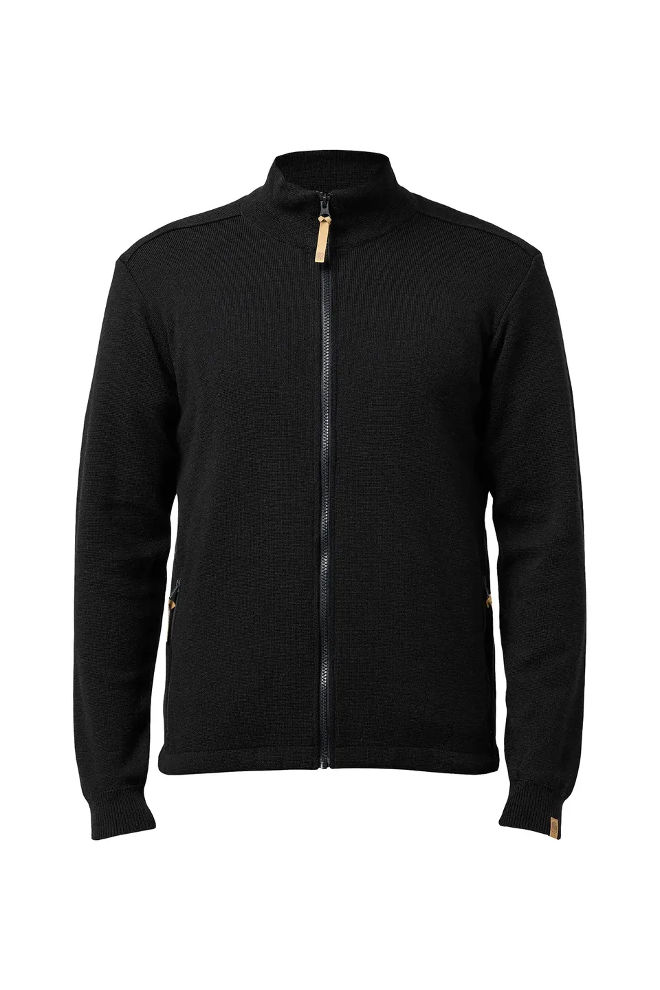 Ivanhoe Helmer Full Zip Strickjacke Schwarz M Merino