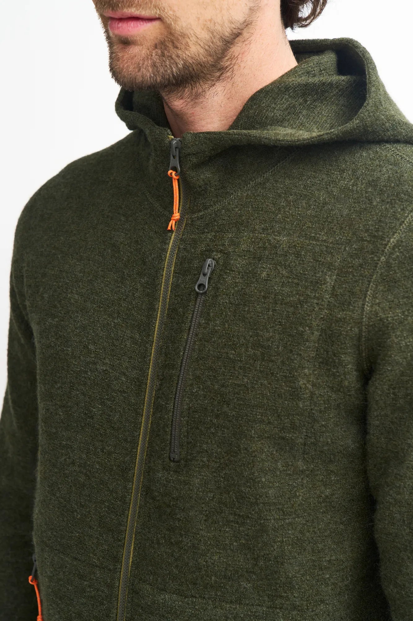 Ivanhoe Titus Hood Woll-Hoodie Loden Green Gr L 325g