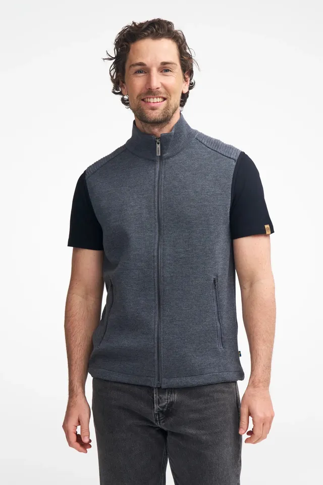 Ivanhoe Ralf Weste Herren Grey 100% Merinowolle