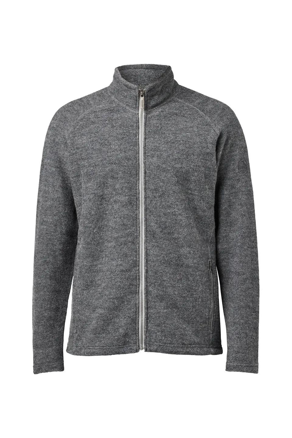 Ivanhoe Danny Full Zip Strickjacke Grey Filzwolle