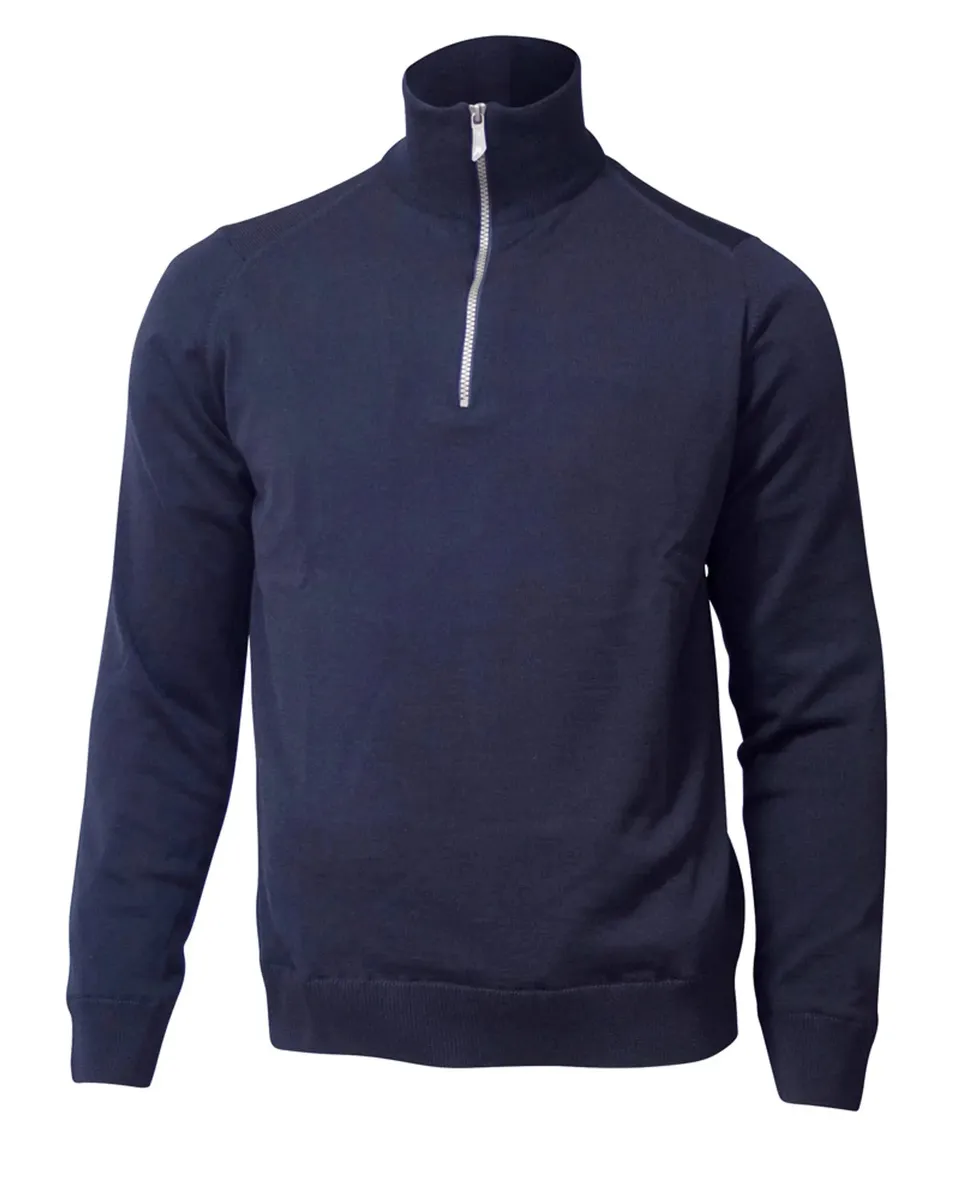 Ivanhoe Wilfred Windbreaker Troyer S Navy 280g Merino