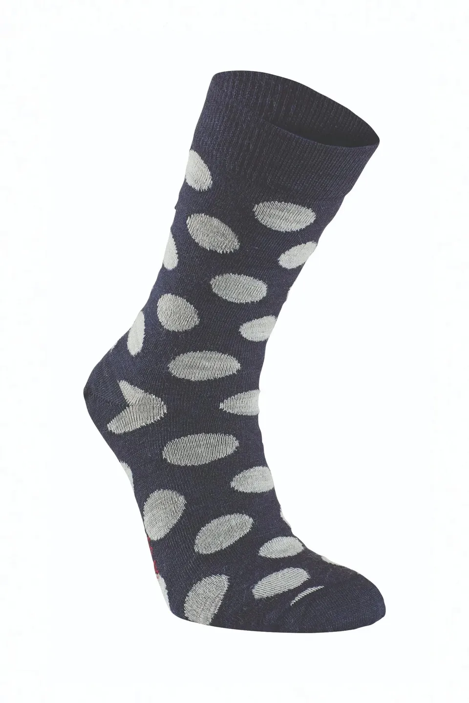 Ivanhoe Wool Sock Dot Wollsocken Light Navy 90% Merino