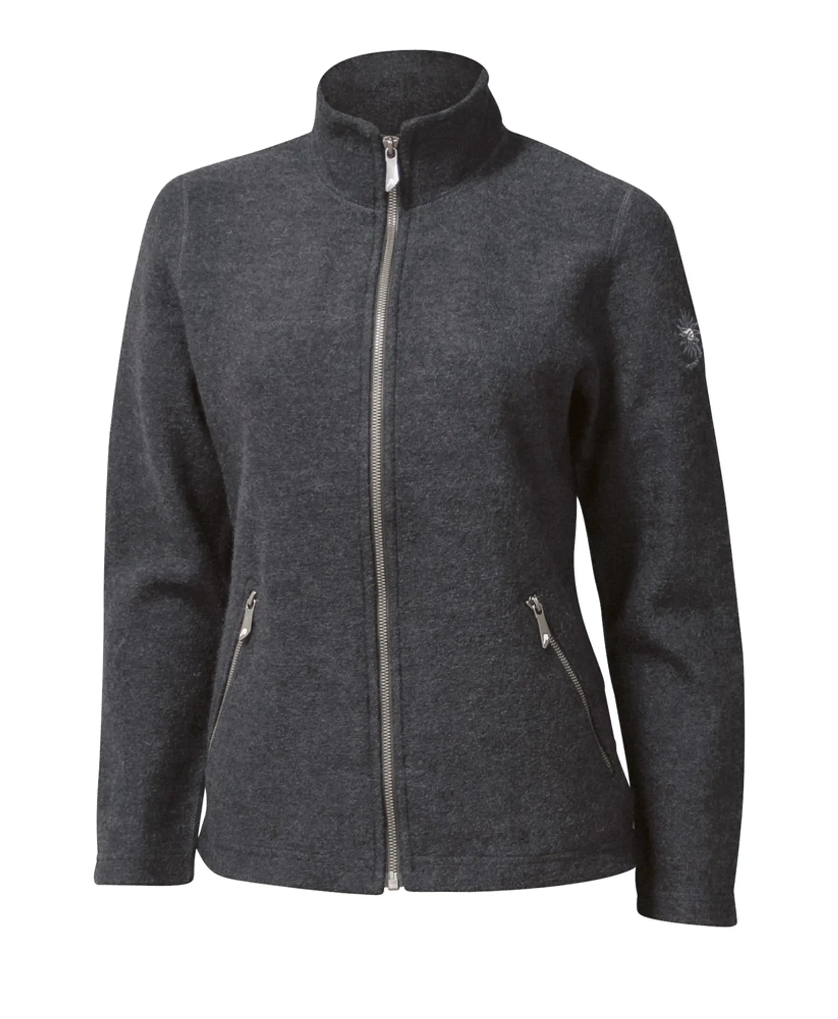 Ivanhoe Bella Full Zip Strickjacke Graphite Marl 60% Wolle
