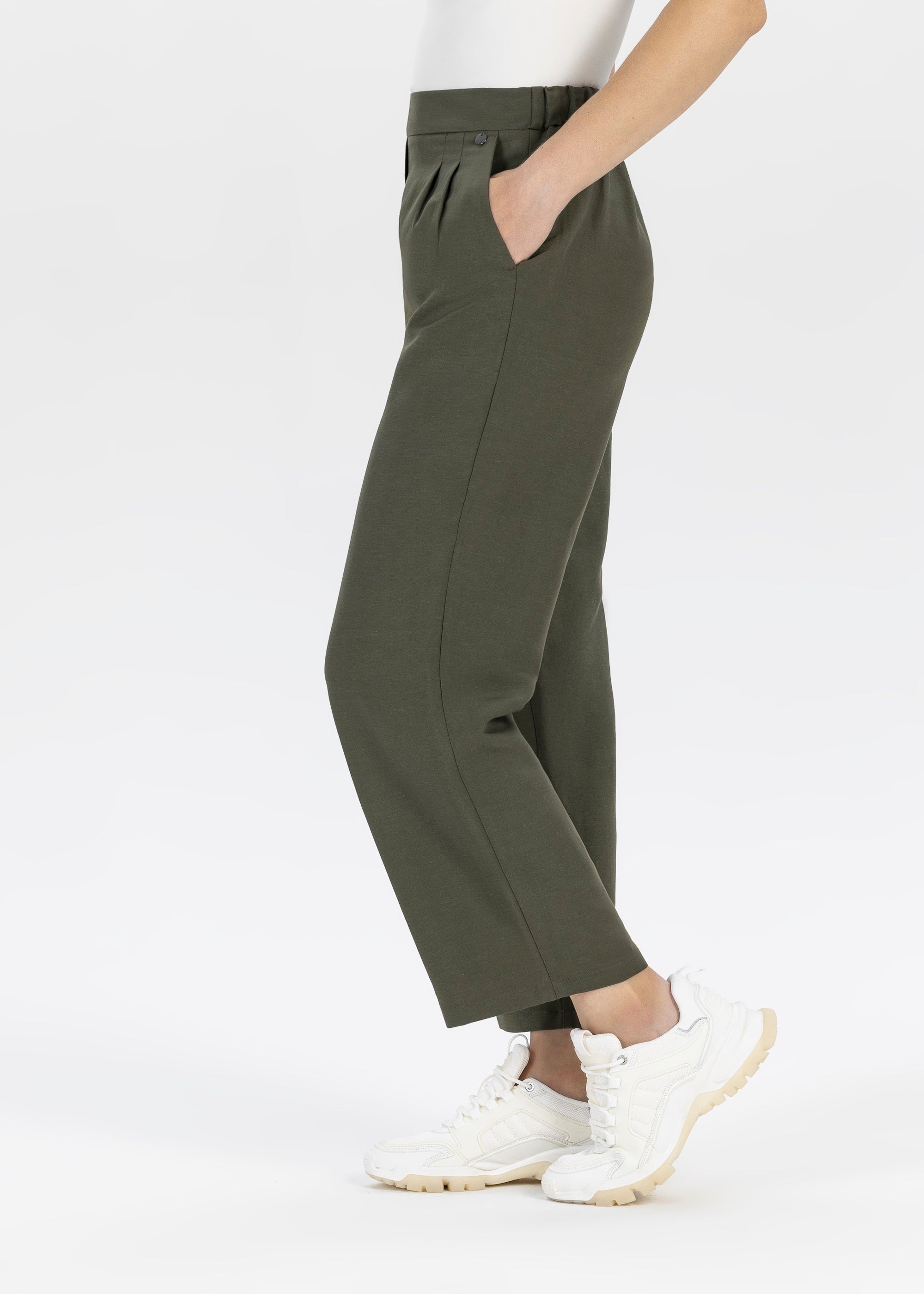 Stehmann Alexandria 6/8-Hose Grape Leaf Relaxed Fit