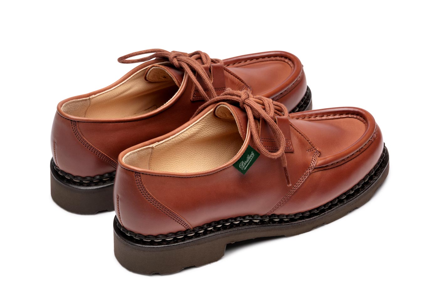 Paraboot Beaubourg Griff Derbies Fauve Glattleder