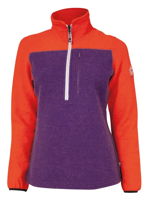 Ivanhoe Zelda Half Zip Wollpullover Sparkling Grape