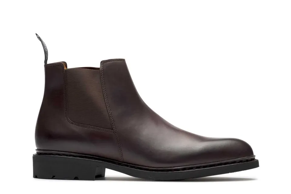 Paraboot Chamfort Galaxy Stiefelette Noire-Lisse Cafe Leder