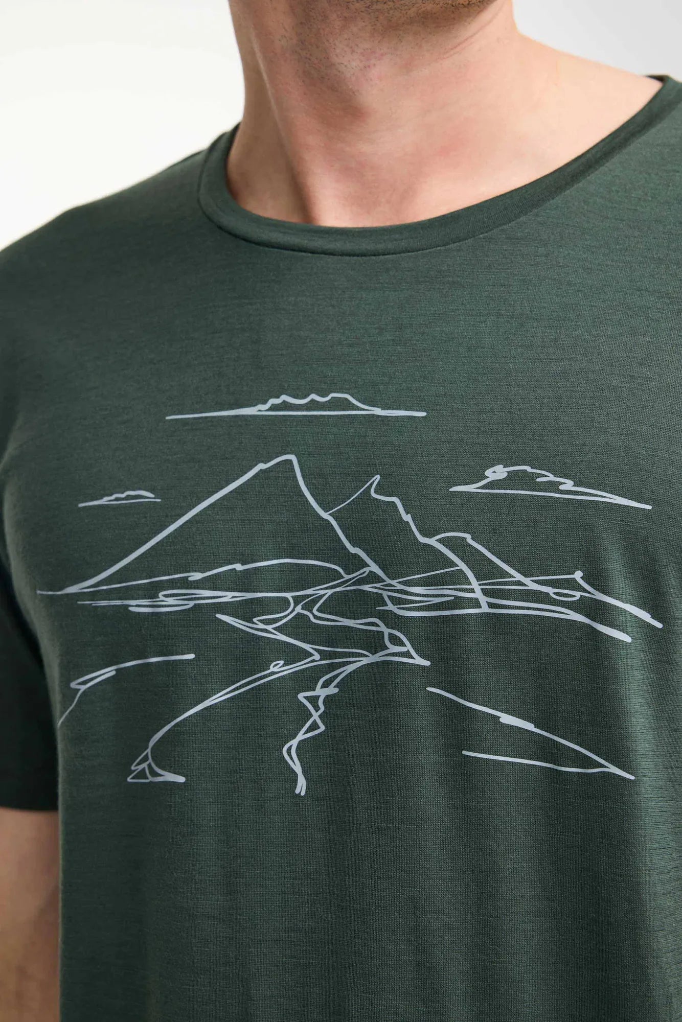 Ivanhoe UW Ceasar Mountain Merino T-Shirt Rifle Green