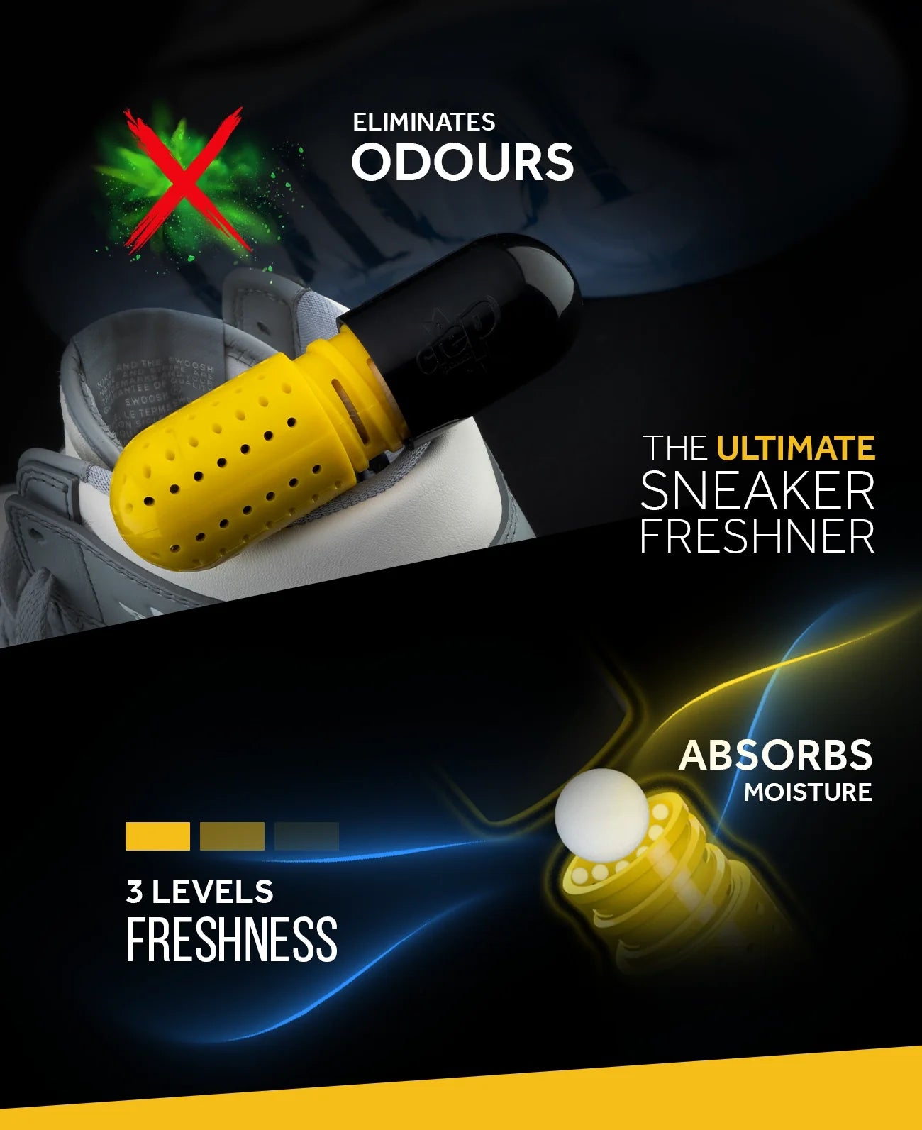 Crep Protect Pill Sneaker-Deo Pills Zeolith 3 Stufen