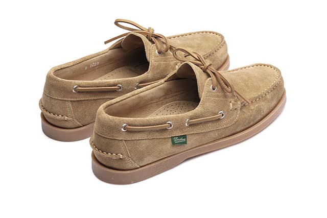 Paraboot Barth Bootsschuh Beige Veloursleder
