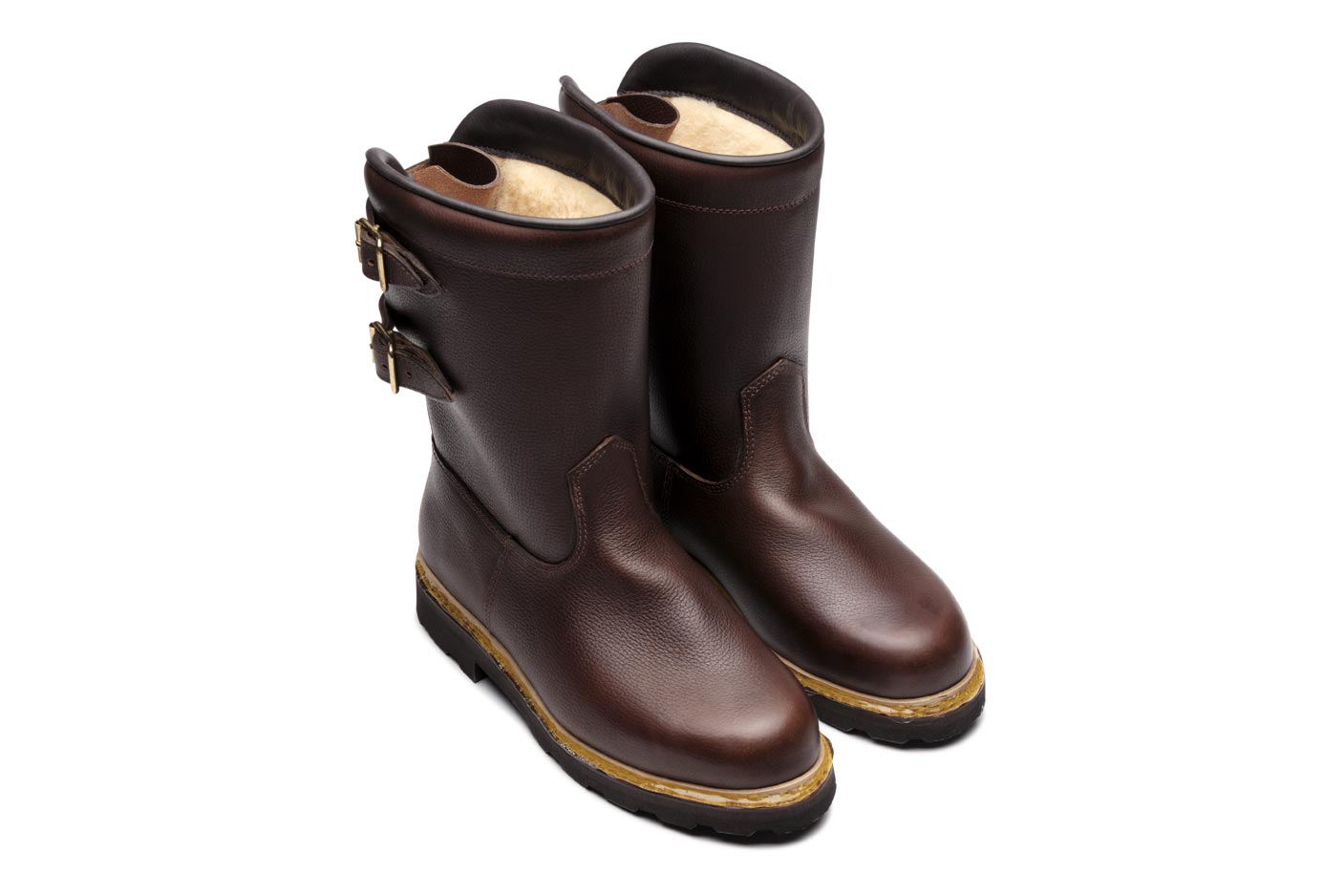 Paraboot Sanglier Marche Stiefelette Marron Leder