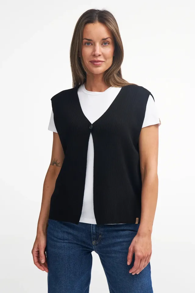 Ivanhoe GY Ryda Poncho-Weste Navy Gr. S 100% Merino