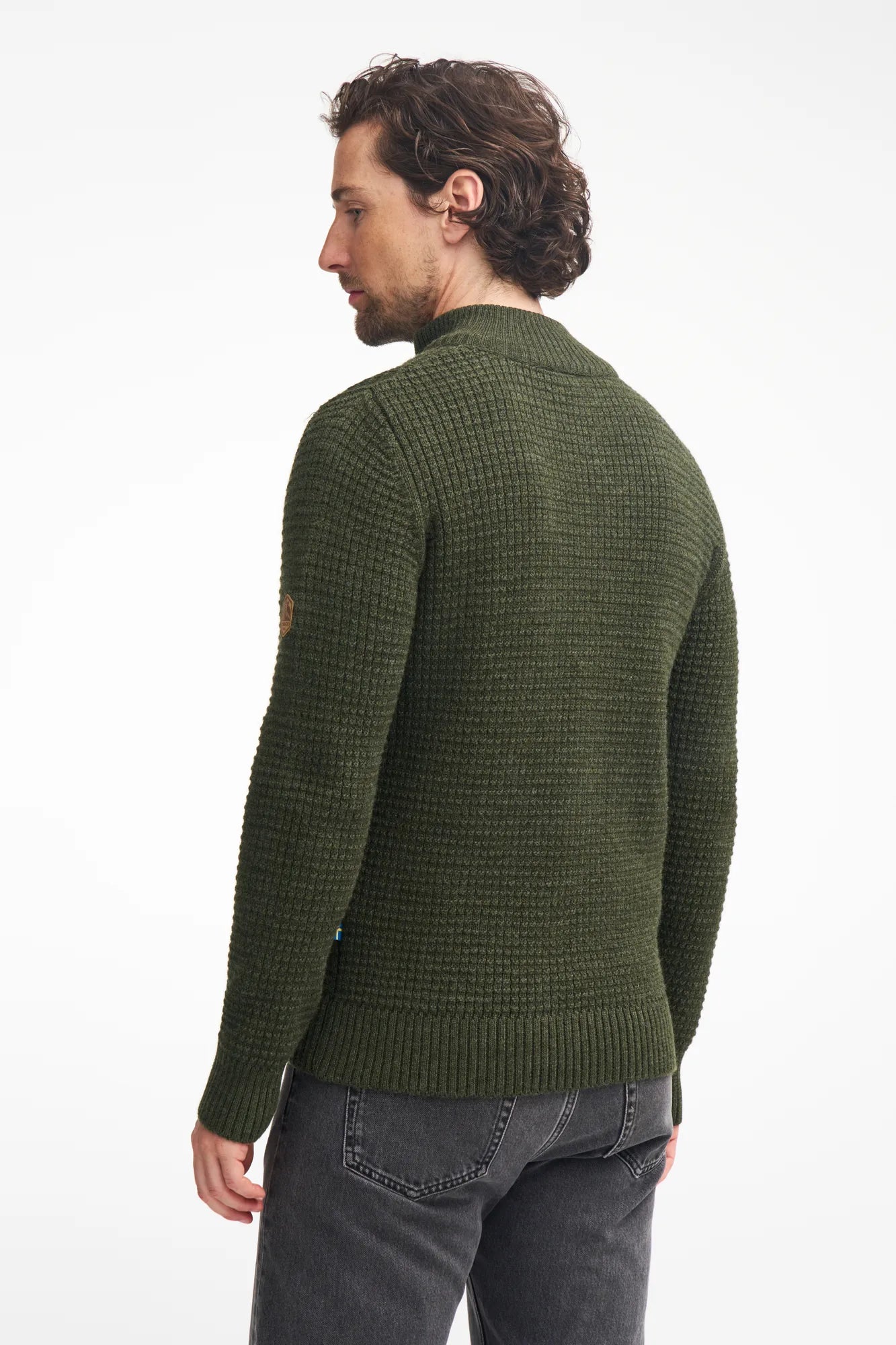 Ivanhoe Moritz Half Zip Wollpullover Loden Green S