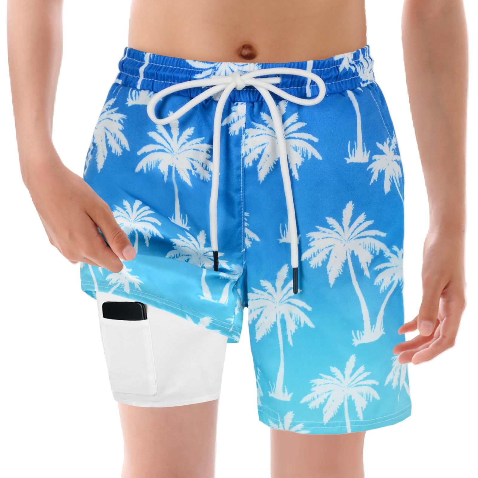 YYDSXK Swimwear Badehose Jungen 150 UV-Schutz 50+ Blau