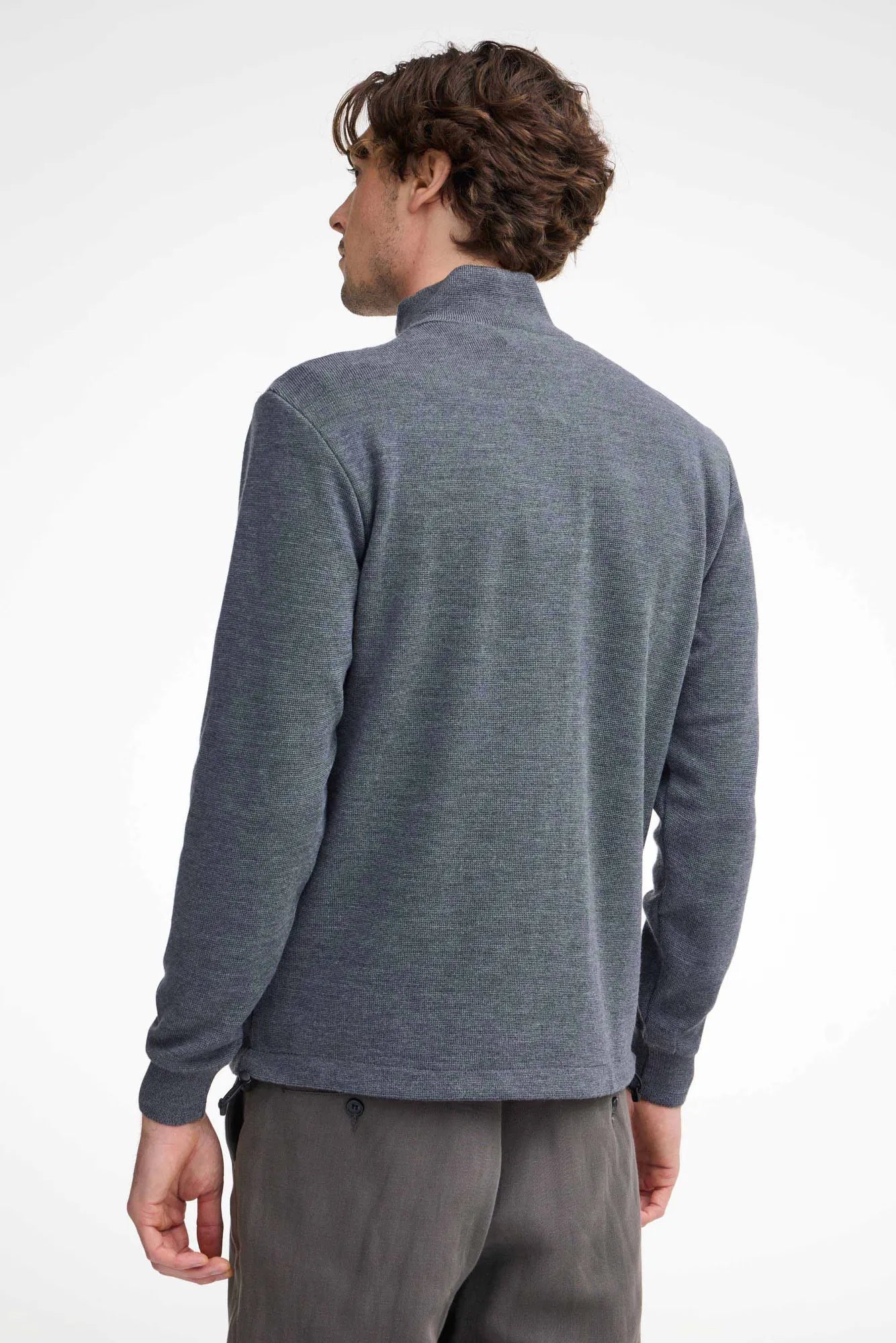 Ivanhoe Ziptröjor Helmer Full Zip Strickjacke Grau 100% Merino
