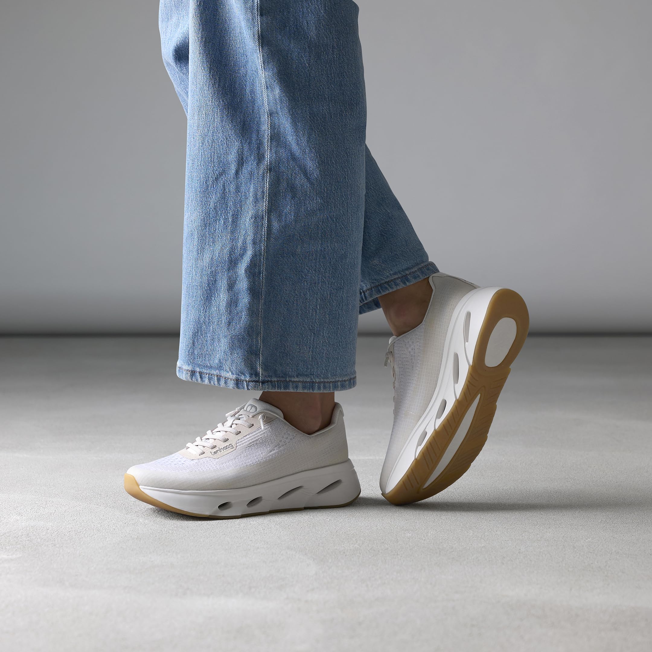 tenhaag everyhaag Damen Sneaker Beige Gr. 38 Textil Low-Top