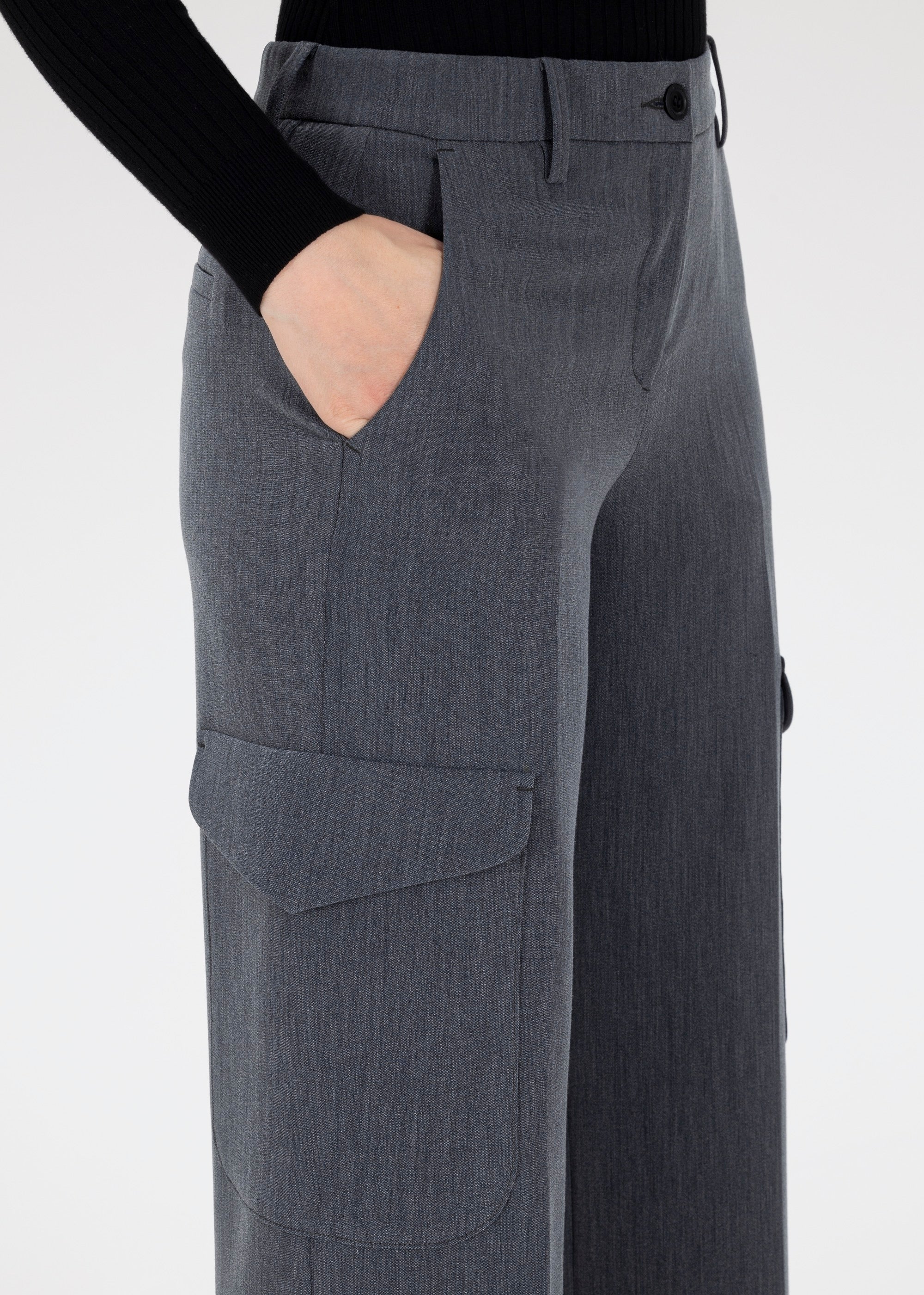 Stehmann Firrara Cargohose grau Bi-Stretch Gr.34-46