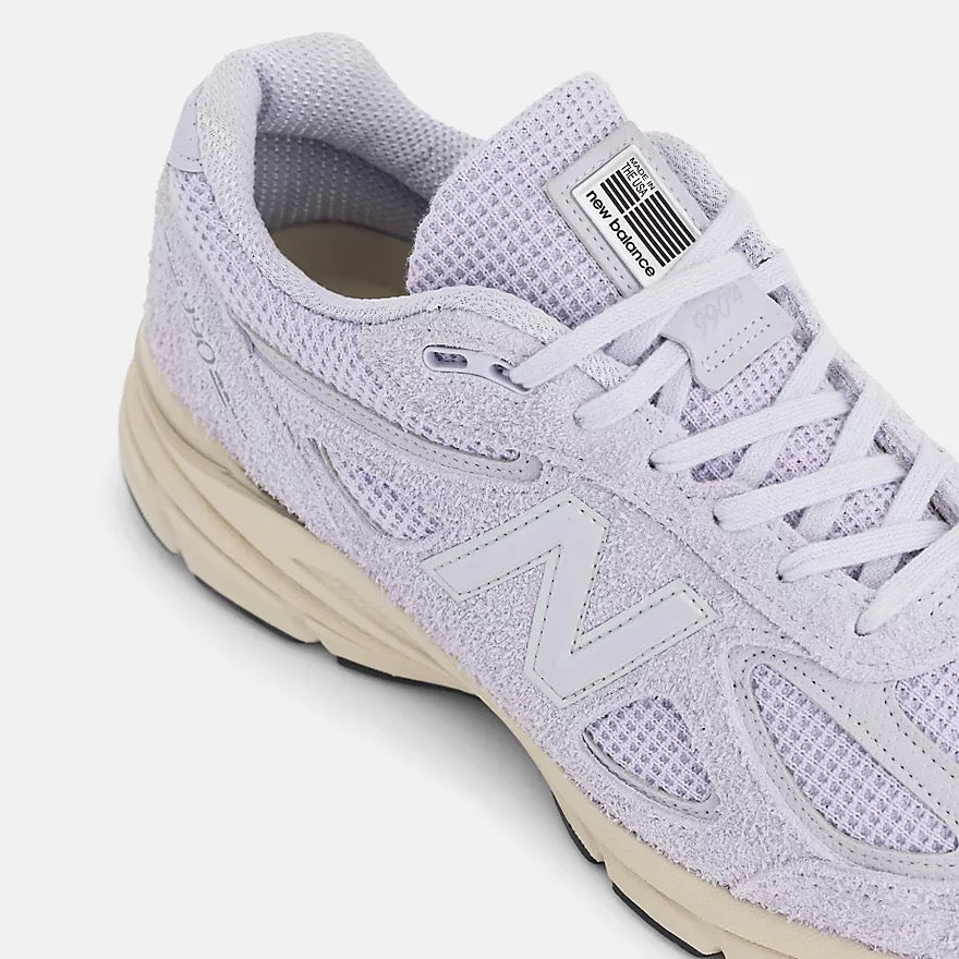 New Balance 990v4 Sneaker Grey Violet Timberwolf Made in USA