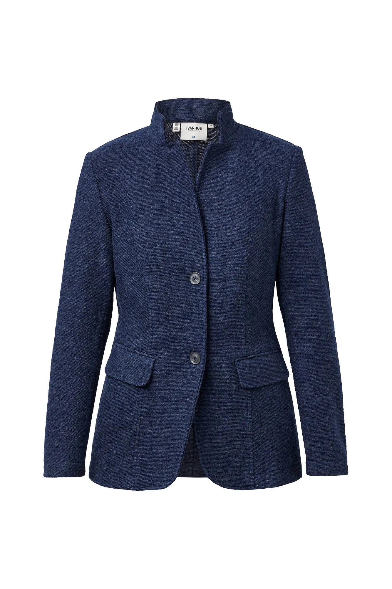 Ivanhoe G.Y. Hyltan Wolljacke 38 Hellmarine 100% Wolle