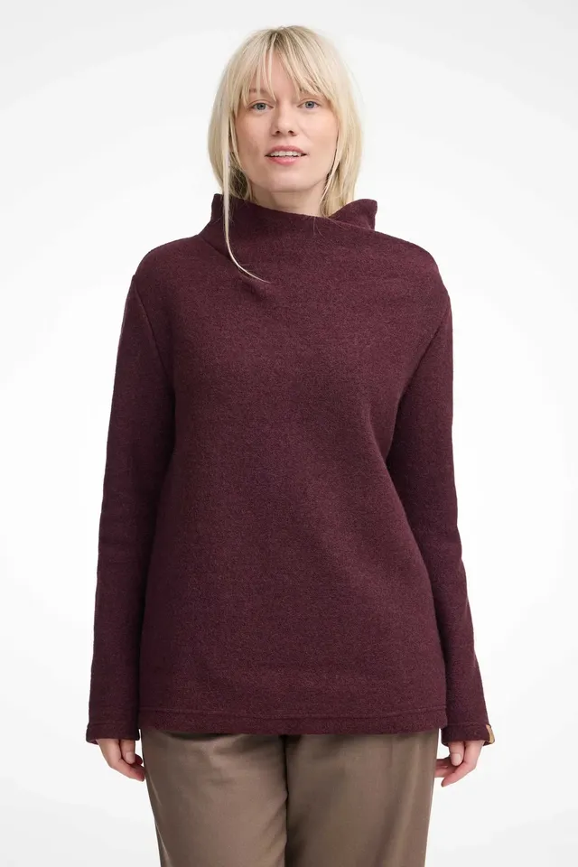 Ivanhoe GY Elsabo Wollpullover Damen Ruby Wine S 450g