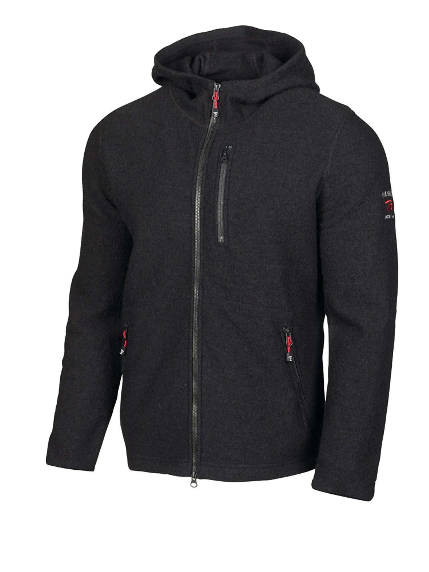 Ivanhoe Titus Hood Wollhoodie Black S-XXL 98% Wolle