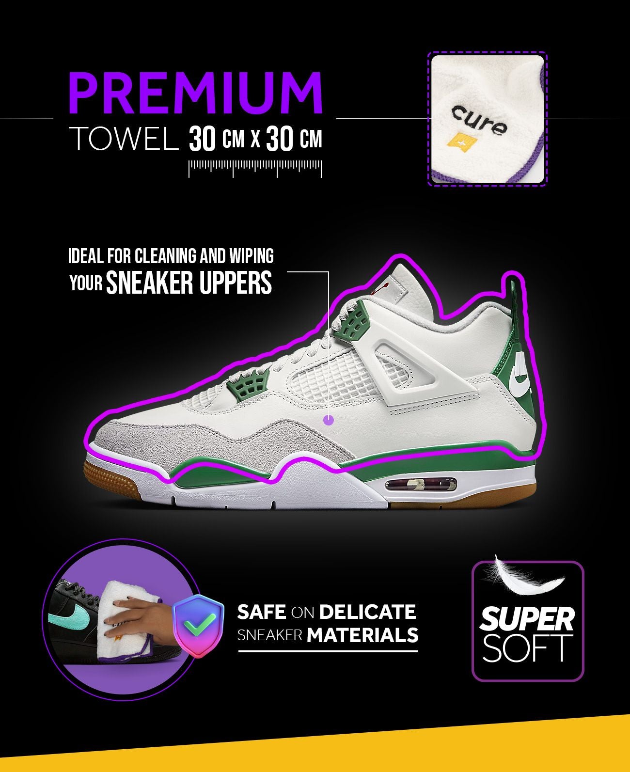 Crep Protect Towel Mikrofasertuch Sneaker 2 Stück