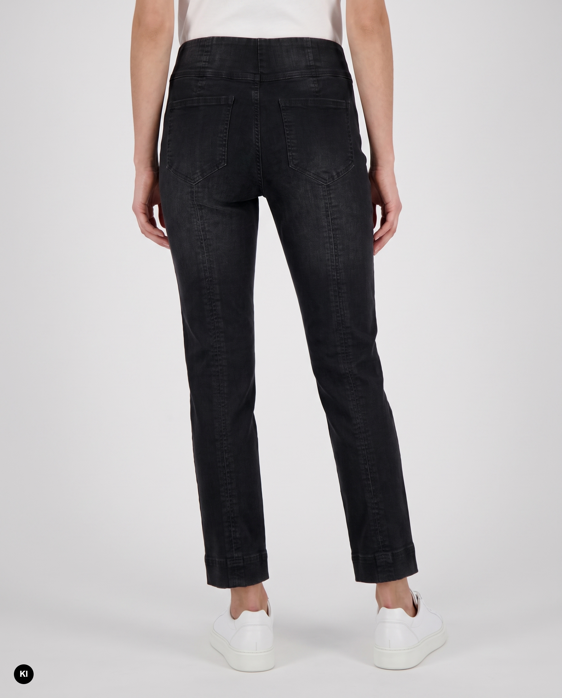 Stehmann Igor 6/8 Jeans caviar black Straight Denim