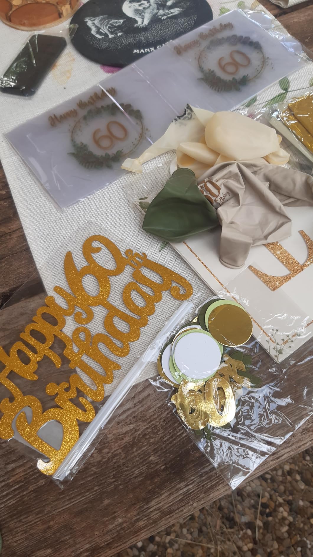 YYDSXK 30. Geburtstag Deko Set Salbeigrün Gold 30 Jahre