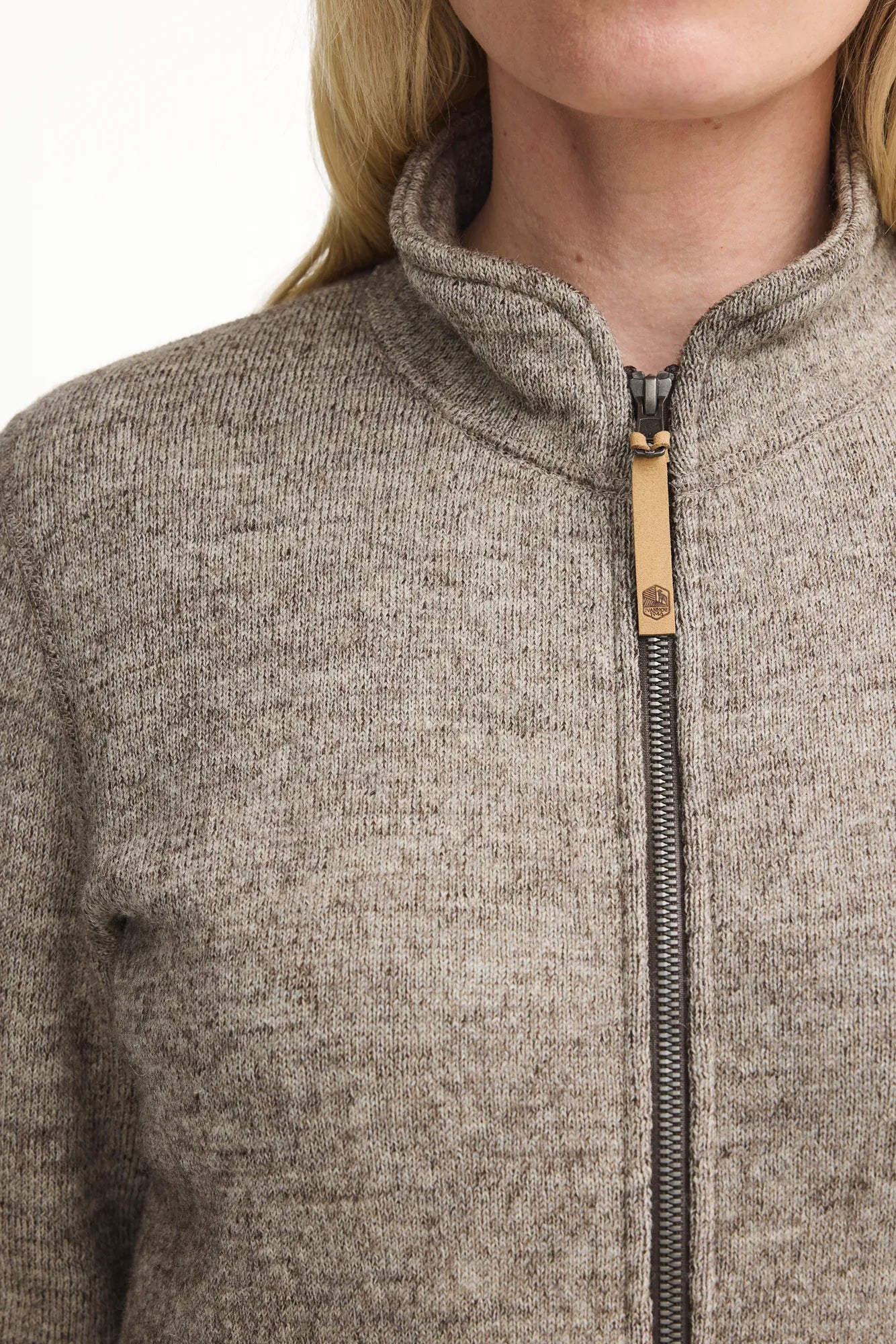 Ivanhoe NLS Twig Full-Zip Wolljacke latte 38