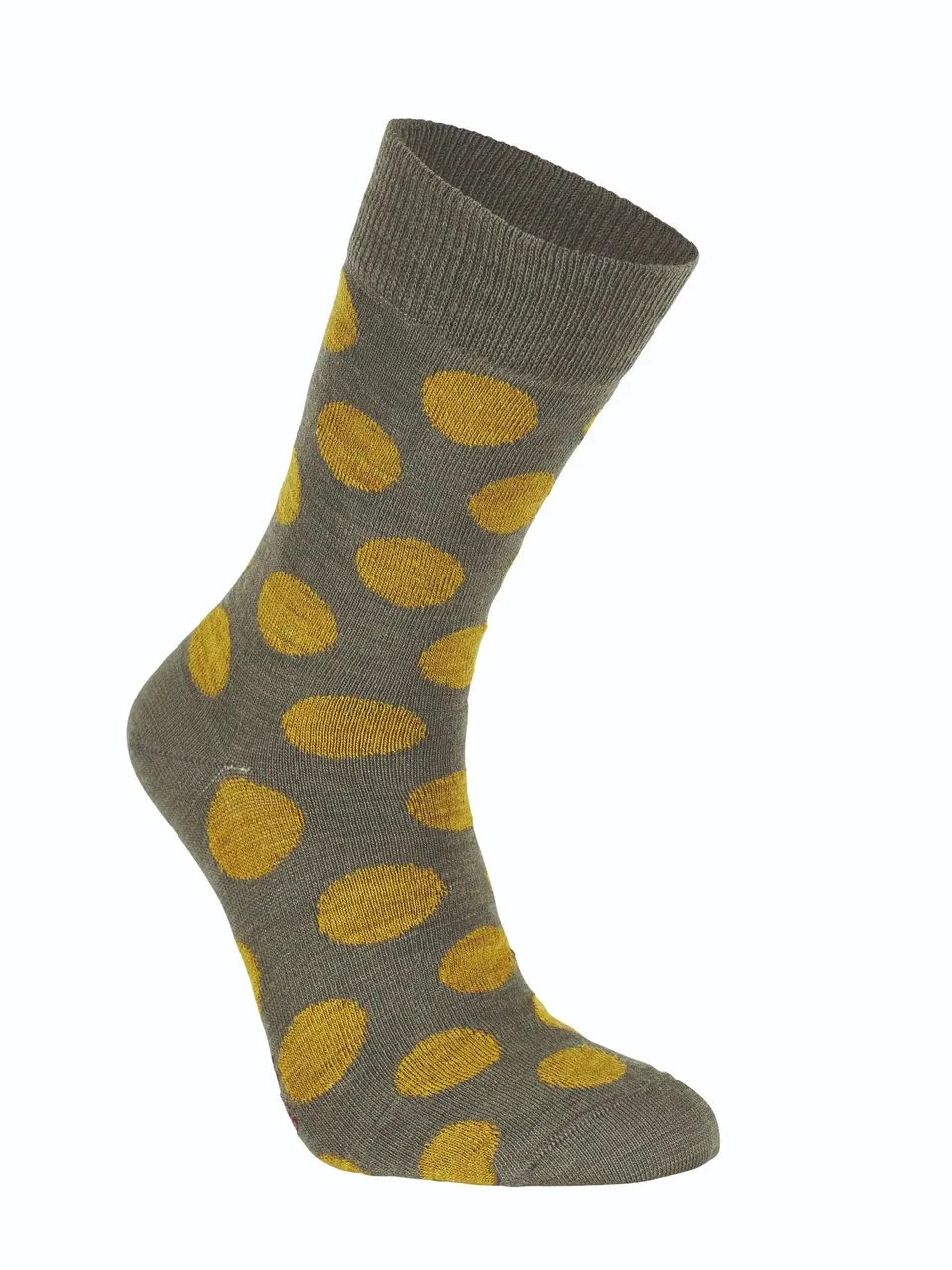 Ivanhoe Wool Sock Dot Wollsocken Loden Green Punkte
