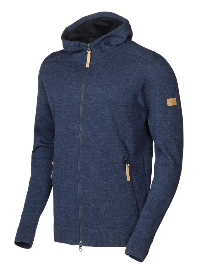 Ivanhoe Volmar Full Zip Hoodie Light Navy L Wolle