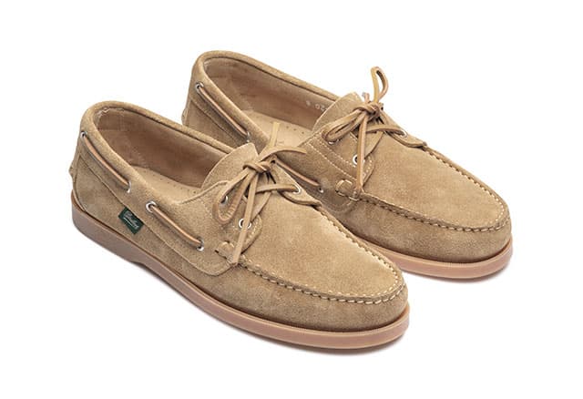 Paraboot Barth Bootsschuh Beige Veloursleder