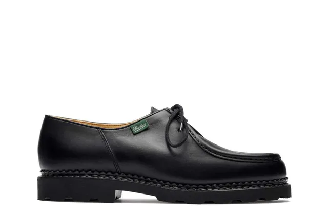 Paraboot Michael Marche Derby Schwarz Glattleder