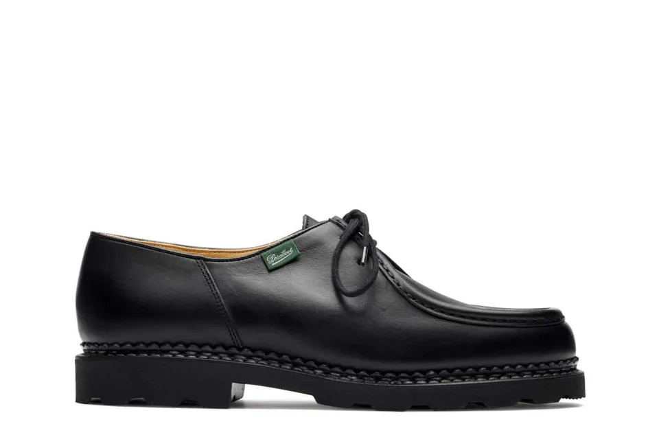 Paraboot Michael Marche II Derby Schuhe Noir Lisse