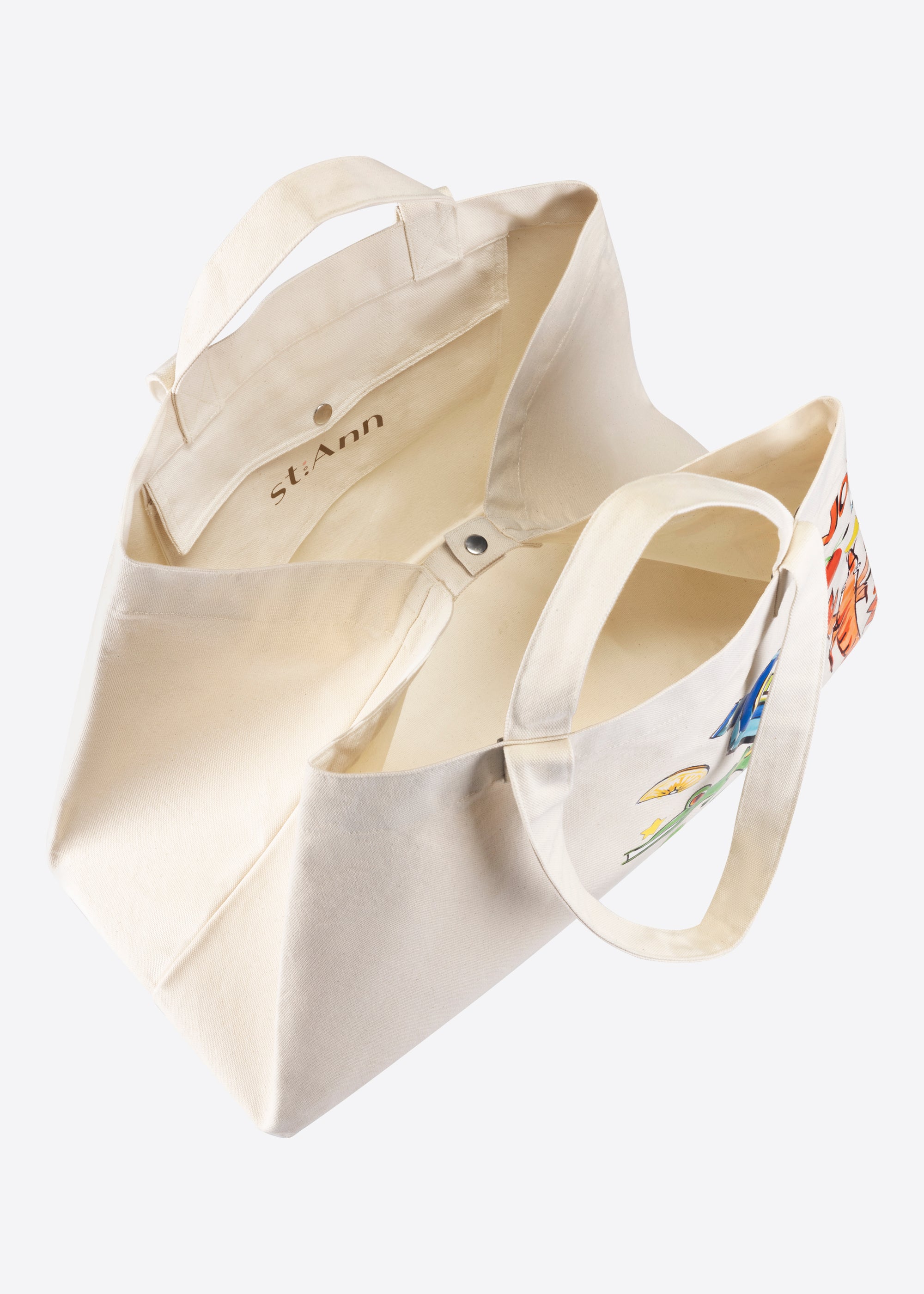 Stehmann Beach Bag natur Canvas Cocktail-Print