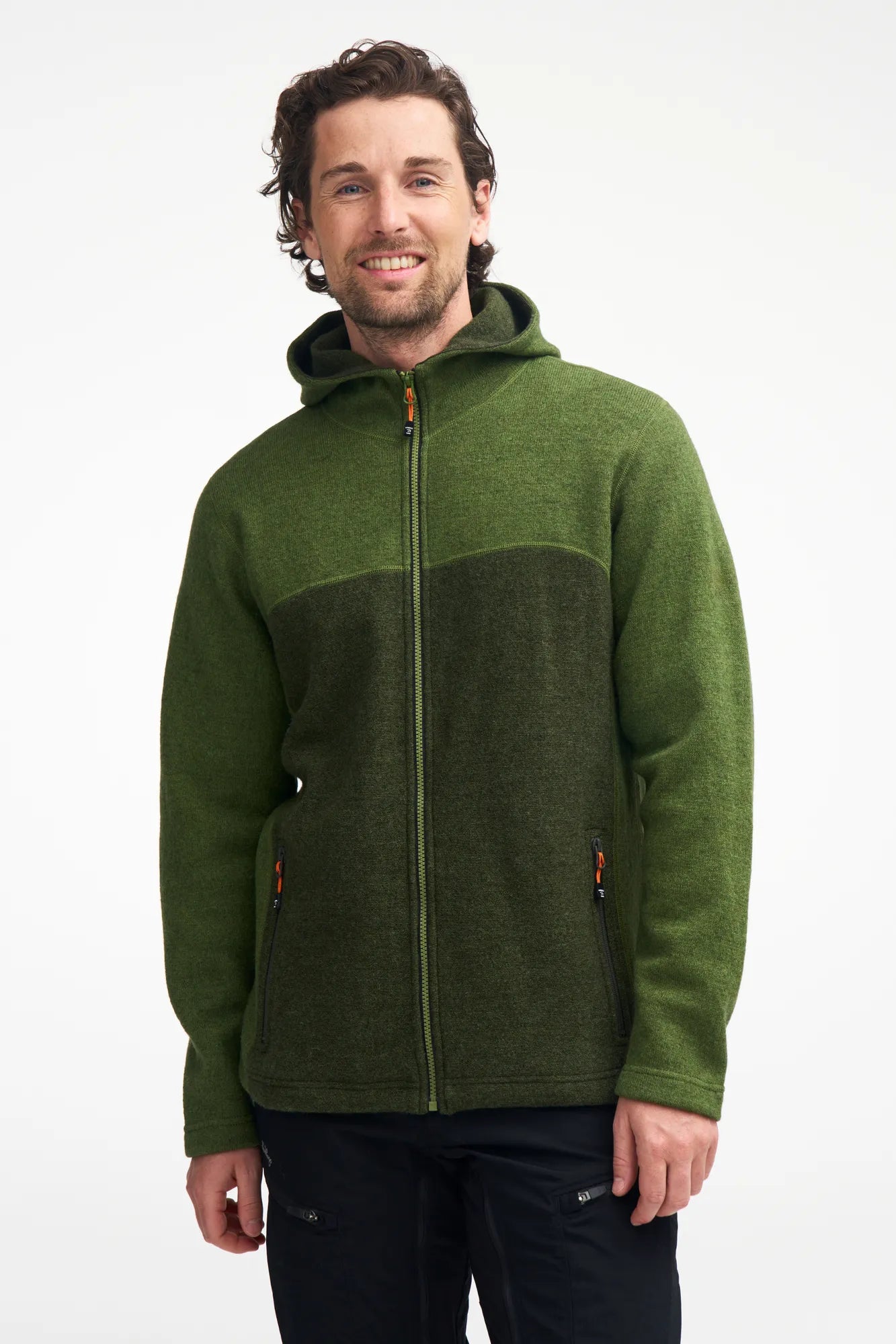Ivanhoe Ron Hood Hoodie Electric Blue 100% Wolle