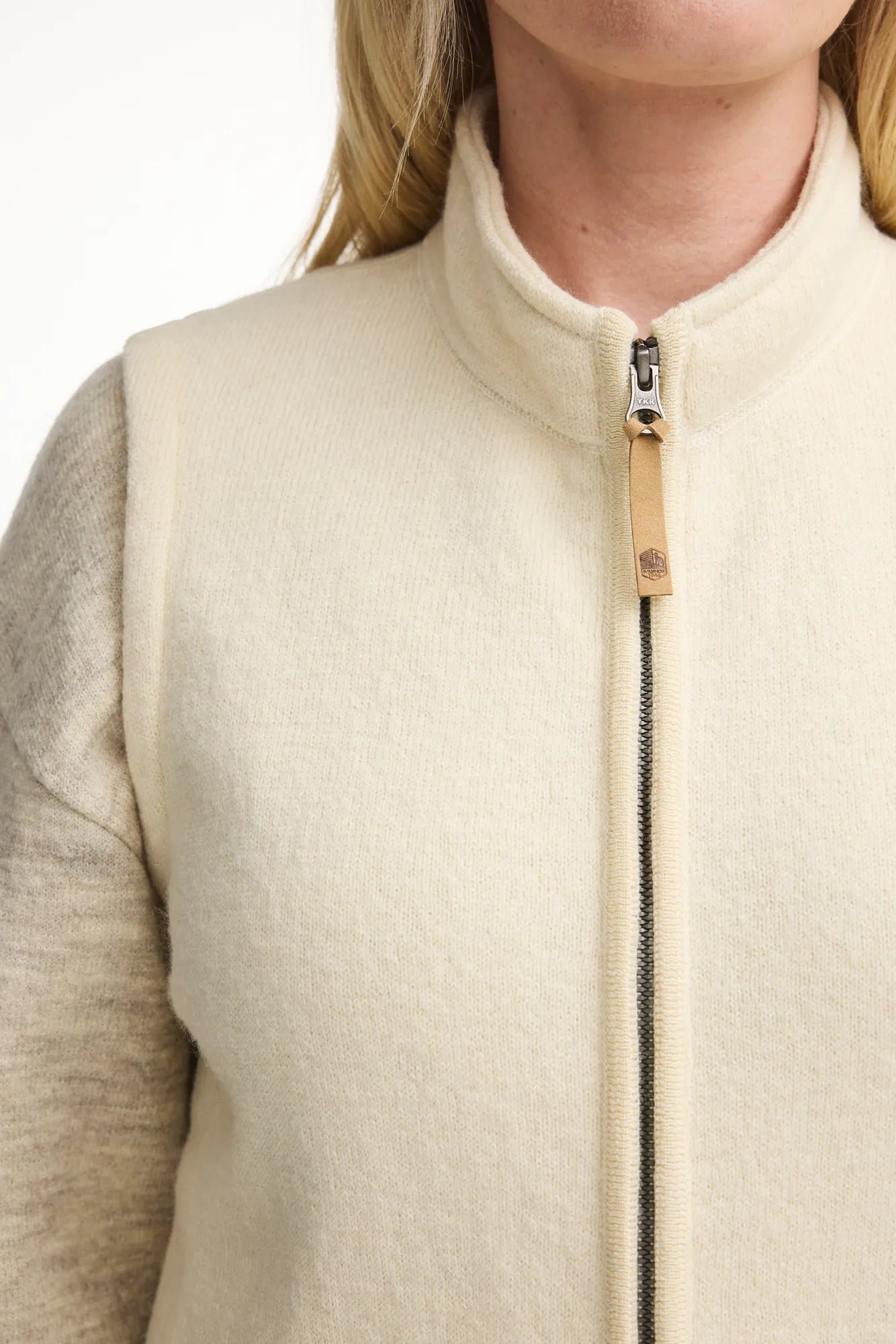 Ivanhoe NLS Coco Vest Wollweste Natural White 100% Wolle