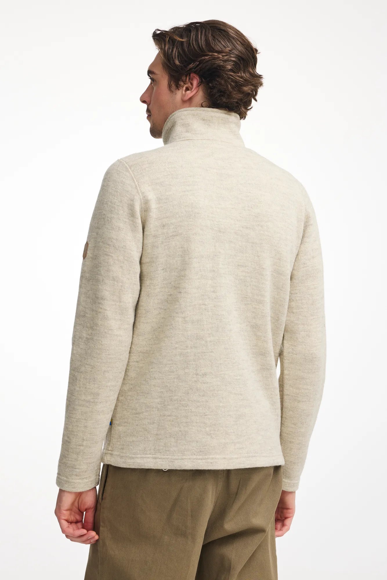 Ivanhoe NLS Sap Full Zip Strickjacke Birch 100% Wolle