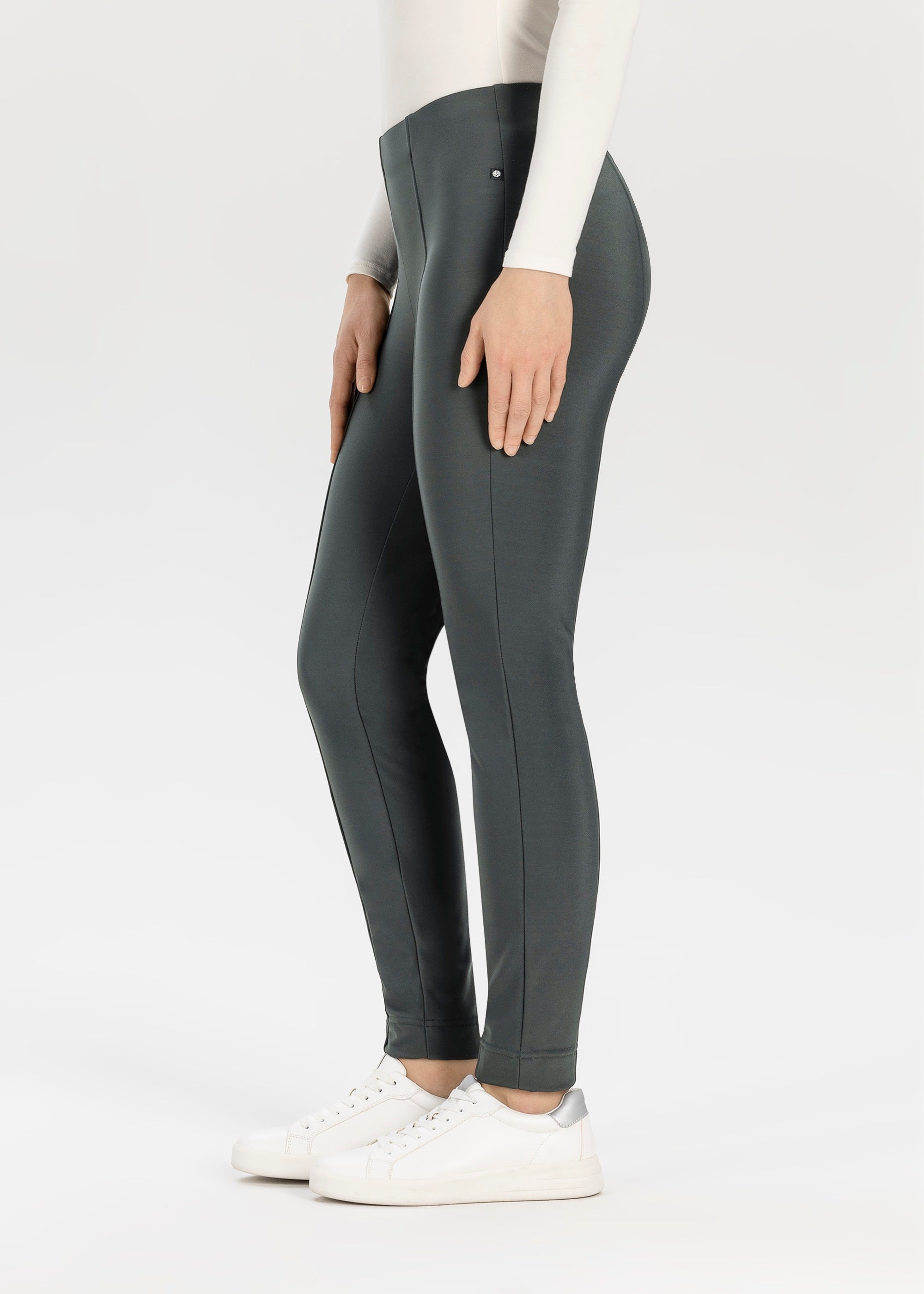 Stehmann Iselle Slim Fit Hose grün 7/8 Thermo